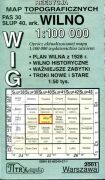 Wilno/Nowa Wilejka. Zestaw 2 arkuszy mapy topograficznej WIG w skali 1:100 000 