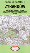 Żyrardów. Mapa 1:100 000. Reprint arkusza mapy Taktycznej WIG